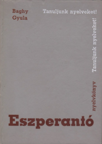 Eszperant nyelvknyv (Tanuljunk nyelveket)