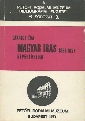 Magyar rs Repertrium 1921-1927