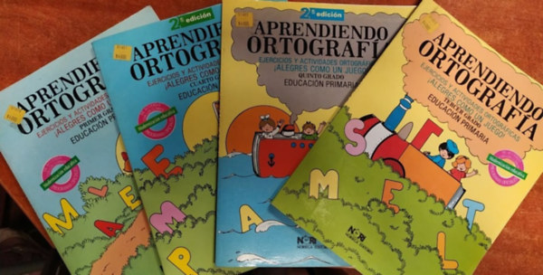 4 db Spanyol Nyelvknyv:Aprendiendo Ortografa 1,3,4,5