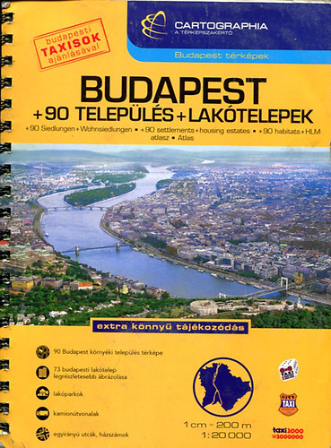 Cartographia Kiad - Budapest + 90 telepls + laktelepek