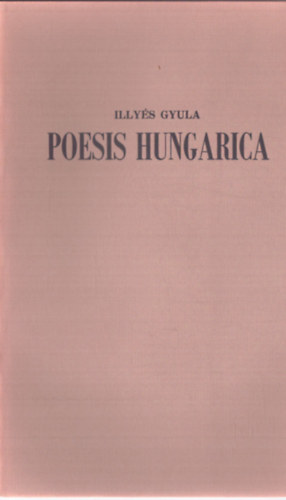 Poesis Hungarica (sz�mozott, al��rt)