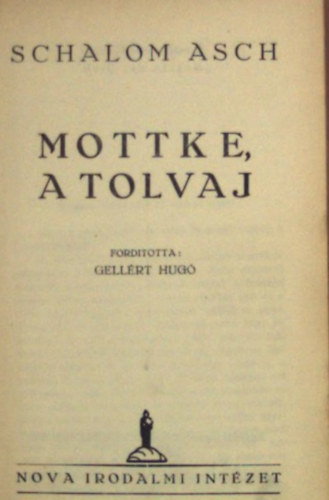 Mottke, a tolvaj