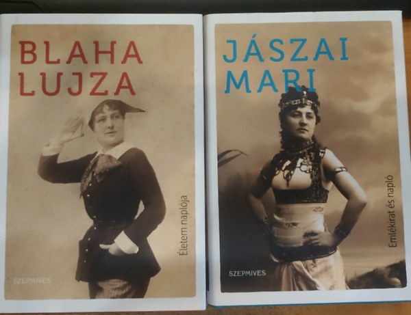 2 db �letrajzi k�tet: Blaha Lujza (�letem napl�ja) + J�szai Mari (Eml�kirat �s napl�)