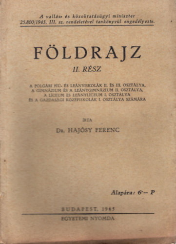 Fldrajz II. rsz