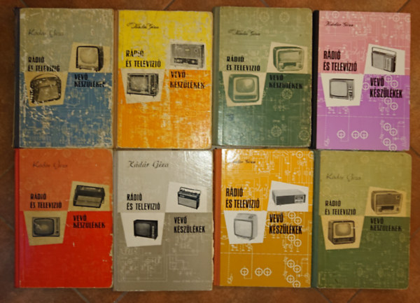 8 k�tet a R�di� �s telev�zi� k�sz�l�kek c�m� kiadv�nysorozatb�l: 1956-57, 1956-57- m�sodik, m�dos�tott kiad�s, 1958-59, 1960-63, 1964-66, 1967--69, 1970-71, 1972--75,