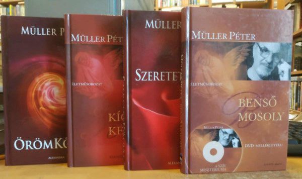 4 db Mller Pter: Kgy s kereszt + Bens mosoly + SzeretetKnyv + rmKnyv