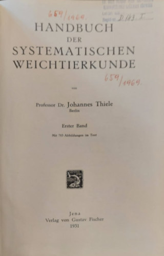 Handbuch der Systematischen Weichtierkunde (Kziknyv a puhatestekrl nmet nyelven)