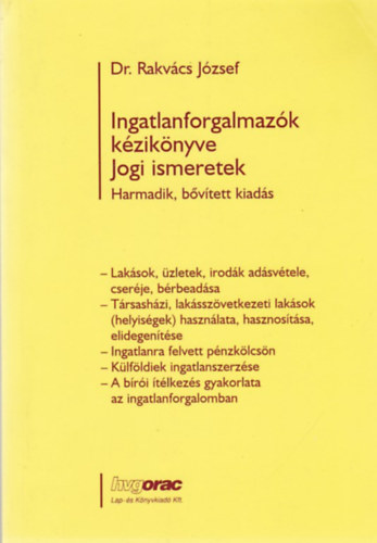 Az ingatlanforgalmazk kziknyve - Jogi ismeretek