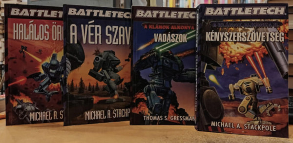 4 db Battletech: Knyszerszvetsg + Vadszok + A vr szava + Hallos rksg