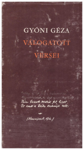 Gy�ni G�za v�logatott versei