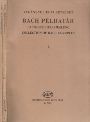 Bach pldatr - Idzetek J. S. Bach kanttibl I-II.