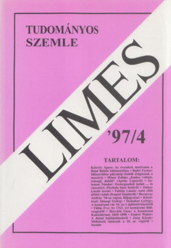 Limes (Komrom-Esztergom Megyei Tudomnyos Szemle 1997/4)