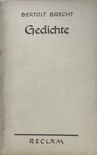 Bertold Brecht - Gedichte
