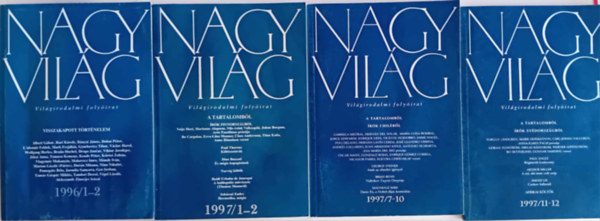 Nagy Vilg , Vilgirodalmi folyirat: 1997/1-2,3-6,7-10,11-12
