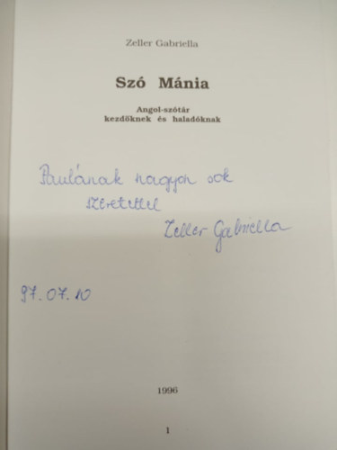 Zeller Gabriella - Sz Mnia
