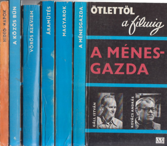 6 db knyv az tlettl a Filmig sorozatbl: A mnesgazda + Magyarok + ramts + Vrs rekviem + A kzs bn + Hideg napok