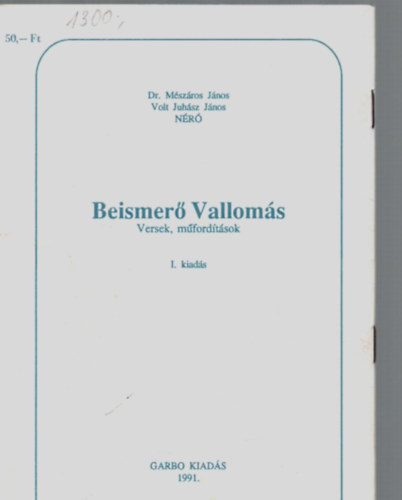 Beismer Valloms - Versek, mvordtsok