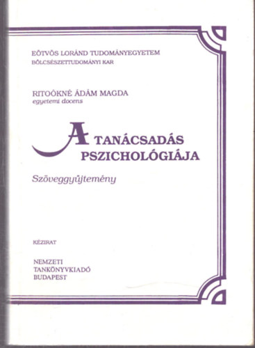 A tan�csad�s pszichol�gi�ja