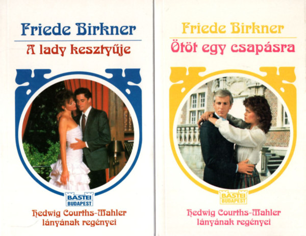 5 db Friede Birkner knyv: tt egy csapsra, A lady kesztyje, A stereken ben boszorknysg, Az utols Dornburg, Borostynvr.