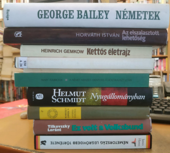 10 db nmet trtnelem: Nmetorszg legrvidebb trtnelem; Ez volt a Volksbund; A nmet czrok; Nyugllomnyban; A nmet nemzeti identits a holokauszt utn; Felelssgtl thatott szabadsg; A nmet ideolgia trtnetfelfo