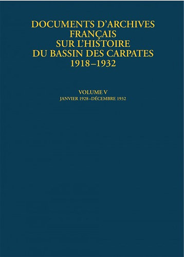 dm Magda - Francia diplomciai iratok a Krpt- medence trtnetrl 1922 - 1927