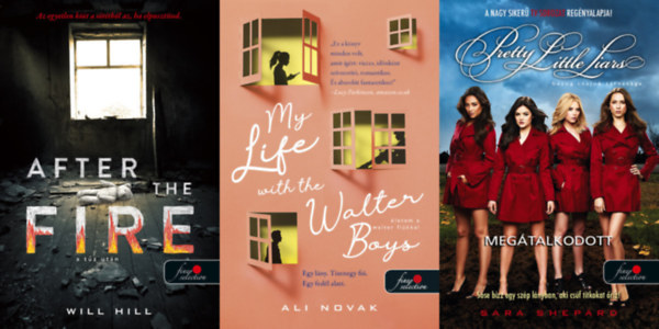 Sara Shepard, Ali Novak Will Hill - Vrs pttys knyvek, 3 db: My Life With The Walter Boys - letem a Walter fikkal + After the Fire - A tz utn + Megtalkodott