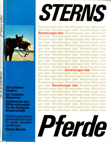 Horst Stern - Sterns Pferde - Stern megjegyzései a lovakról ( német lovaskönyv )