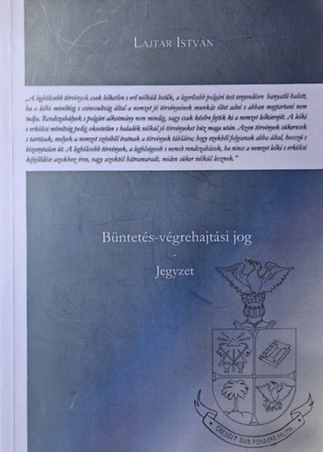 Bntets-vgrehajtsi jog  - Jegyzet