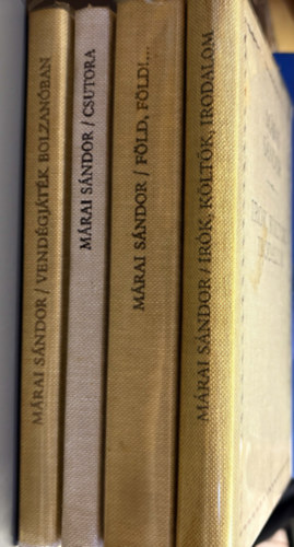 4 db. M�rai k�tet (F�ld, F�ld!... + �r�k, k�lt�k, irodalom + Csutora + Vend�gj�t�k Bolzan�ban)