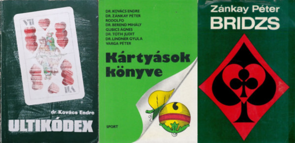 3 db krtyajtk knyv: Bridzs + Krtysok knyve + Ultikdex