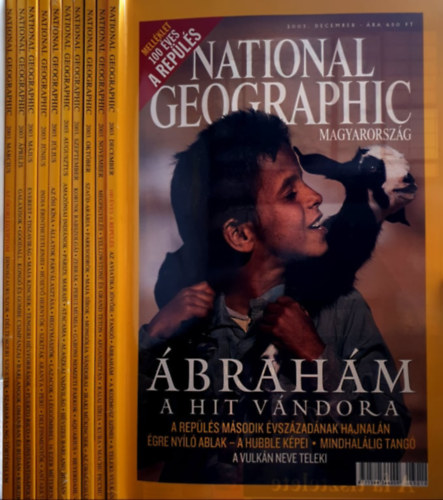 10 db National Geographic Magyarorszg 2003. mrc.-dec.
