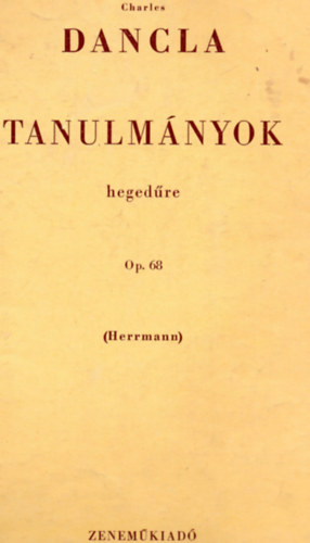 Tanulmnyok hegedre, msodik heged ksretvel Op. 68.