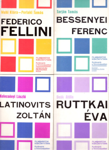 4 db  Filbartok kisknyvtra  ( Latinovics Zoltn+Ruttkai va+Federico Fellini+Bessenyei Ferenc )