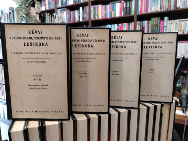 Rvai kereskedelmi, pnzgyi s ipari lexikona I-IV. ktet