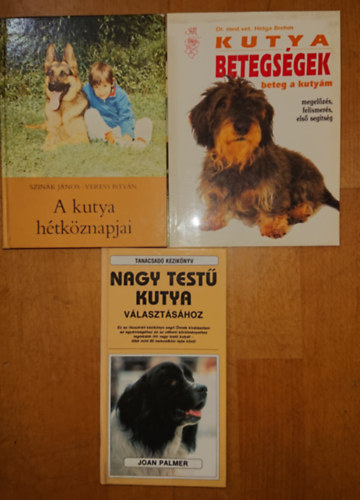 3 knyv a kutyatartsrl: Tancsad kziknyv nagytest kutya vlasztshoz +A kutya htkznapjai + Kutyabetegsgek