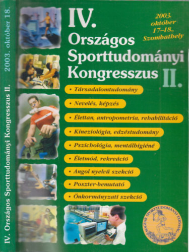 IV. Orszgos Sporttudomnyi Kongresszus II.