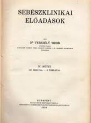 Sebszklinikai eladsok IV.