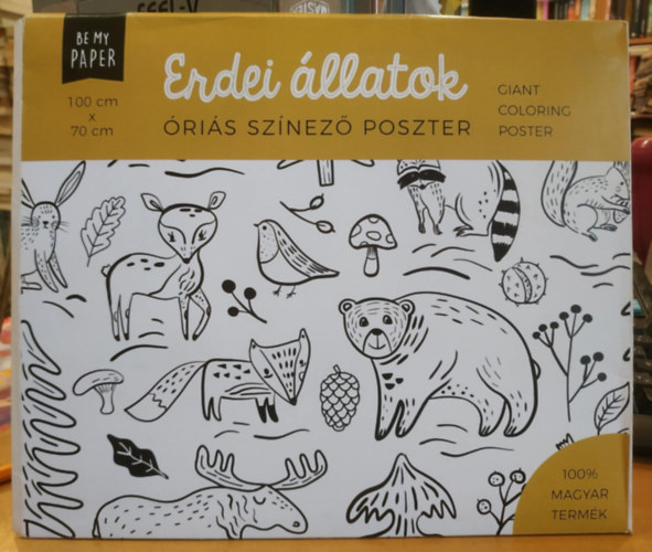 Kis Szonja - Erdei llatok, ris sznez poszter (Be my paper Kft)(100 cm x 70 cm)