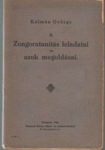 Klmn Gyrgy - A zongoratants feladatai s azok megoldsai