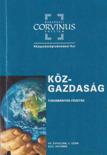 Kzgazdasg - Tudomnyos fzetek VII. vfolyam 3.szm 2012. oktber