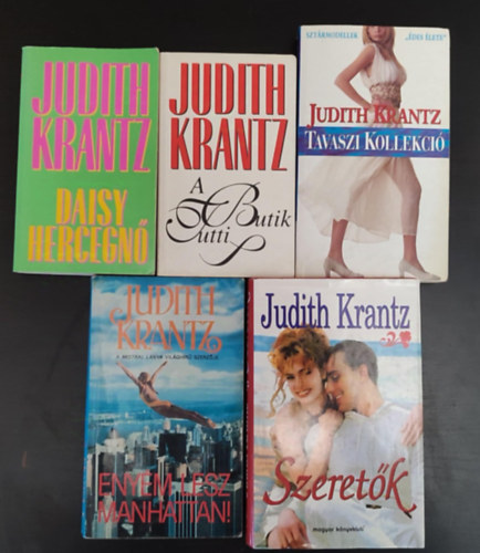 Judith Krantz knyvcsomag (5db) Daisy hercegn / A butik Tutti / Tavaszi kollekci / Enym lesz manhattan! / Szeretk