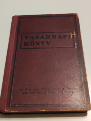 Vas�rnapi k�nyv 1933 II.F�l�v