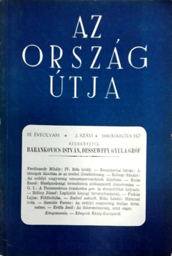 Az orszg tja III. vf. 3. szm 1939 mrcius h