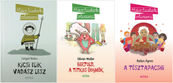 3 db a Mr tudok olvasni sorozatbl: Bertold, a titkos gynk + Kicsi Elik vadsz lesz + A tsztapacsni