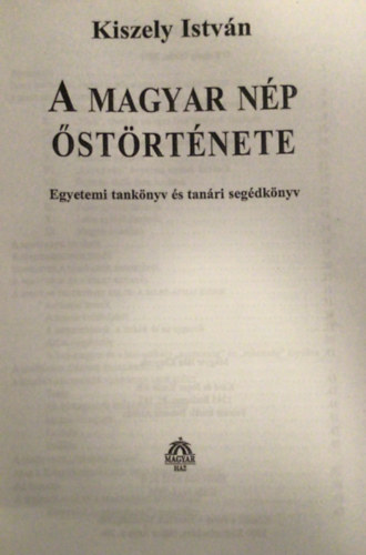 A magyar n�p �st�rt�nete