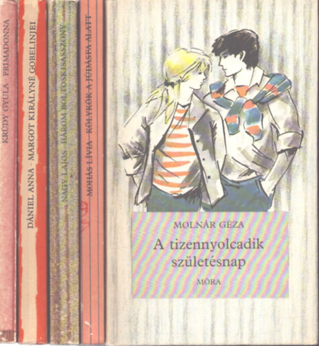 5 k�tet a Cs�kos K�nyvek sorozatb�l: A tizennyolcadik sz�let�snap - Margot kir�lyn� gobelinjei - Primadonna - K�nyk�k a j�d�sfa alatt - H�rom boltoskisasszony