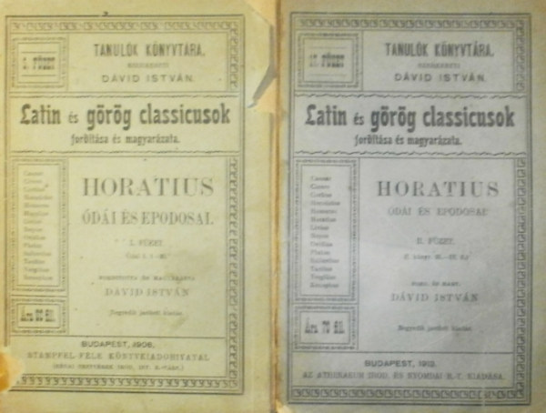 Horatius di s epodosai I-II.