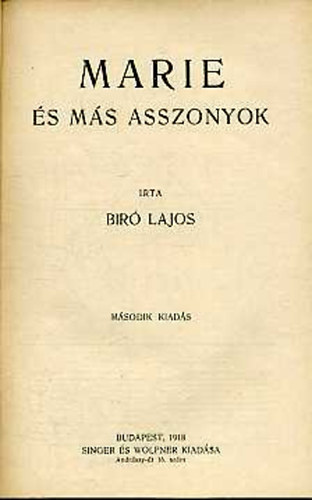 Br Lajos - Marie s ms asszonyok