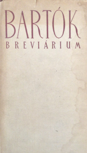 Bartk-brevirium