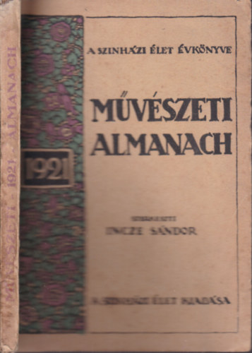 Mvszeti Almanach 1921 (A Sznhzi let vknyve)